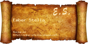 Ember Stella névjegykártya