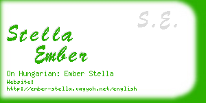 stella ember business card